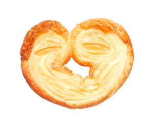 Fresh homemade pastry, cookies, close-up shot, white background