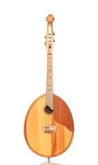 Fototapeta premium Retro kobza- Ukrainian musical instrument isolated on white