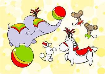 Circus animals