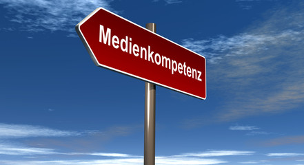 Schild Medienkompetenz