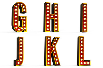 Alphabet Set - Part 2 - clipping path included for each letter