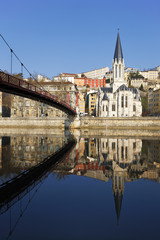 vertical view of Lyon