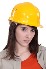 Portrait of a young tradeswoman