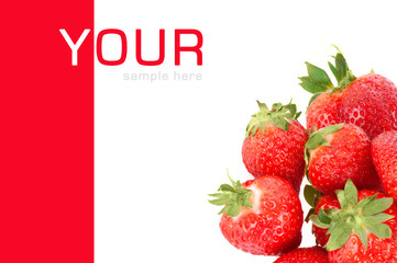 Strawberry isolated on the white background