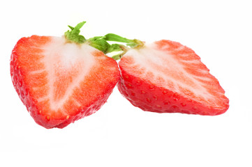 Strawberry isolated on the white background