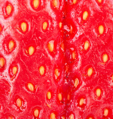 Strawberry macro closeup with shallow DOF
