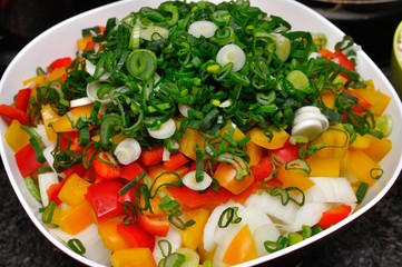 Zubereitung Salat Food