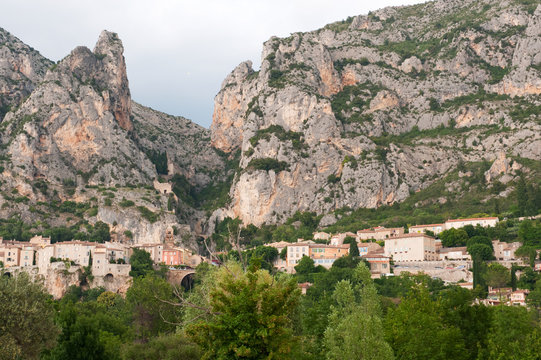 Moustiers Saint Marie in France