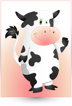 Cartoon Cow Character