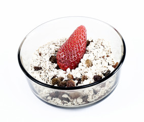 Musli and strawbbery