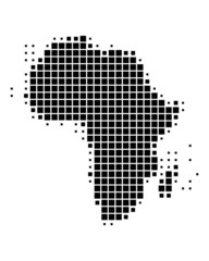 Obraz premium Karte von Afrika