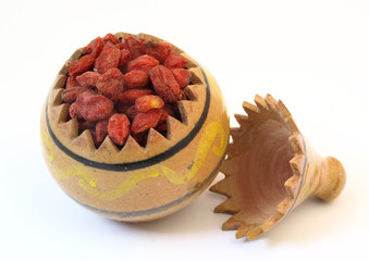Baies séchées de goji (Lycium barbarum)