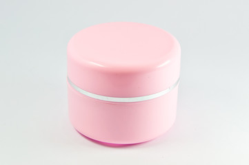 Closeup of jar of moisturizing face cream