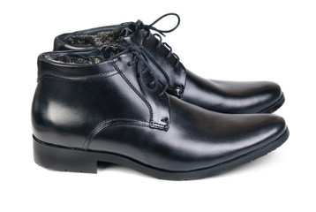 Modern boots isolated on a white background