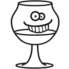 Foto op Plexiglas funny_wine_glass © Style-o-Mat-Design