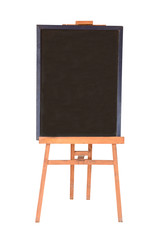 Menu board stand isolated