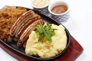 sausage with cabbage