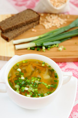 A delicious pea soup  home cooking