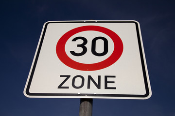 Verkehrsschild Zone Tempo 30