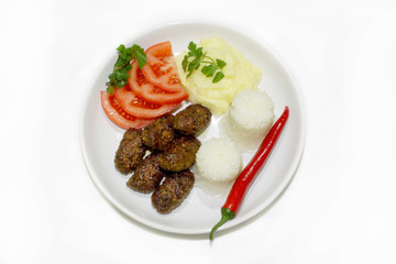 kofte kebab plate