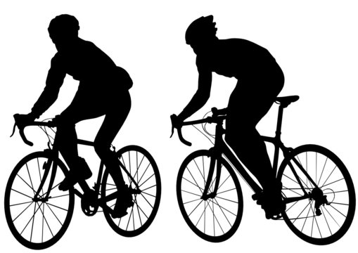 Two cyclist mans