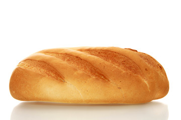 White bread, isolated.