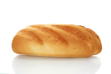 White bread, isolated.