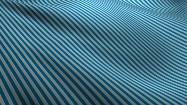 Flowing striped cloth