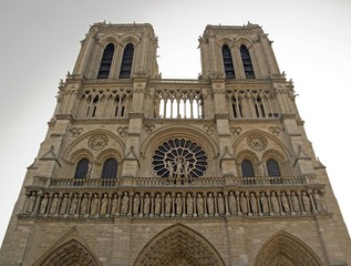 Fototapeta na wymiar Katedra Notre-Dame w Paryżu