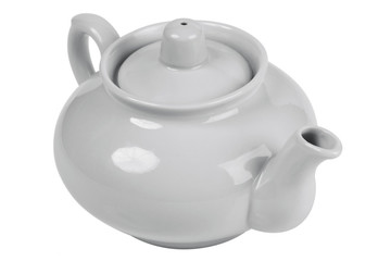 white tea pot