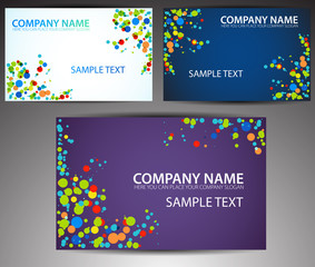 Vector business card set