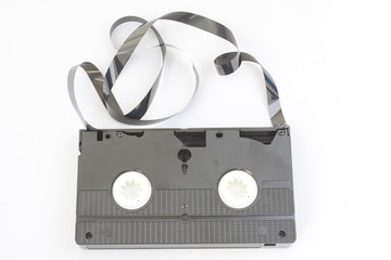 video the upper part of a cassette