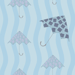 seamless patern with umbrellas