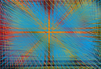 Hintergrund Strahlen
