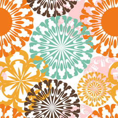 Seamless from flowers