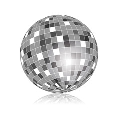 Boule à facette grise