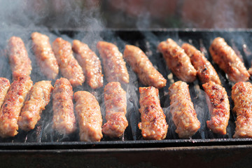 Tasty Meat Roasted On A Grill