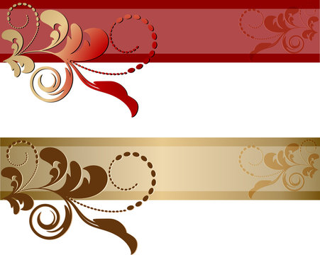 Banner con ornamento