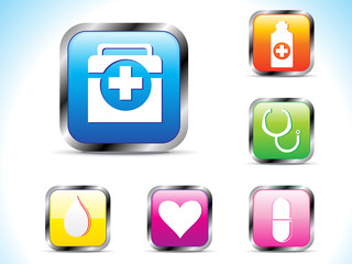 abstract colorful medical icon