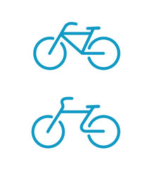 Fototapeta premium Simple bicycle icons
