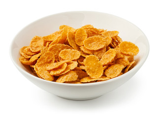 corn flakes in a bowl