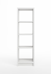 white bookcase