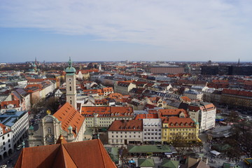 Fototapeta na wymiar Blick über München