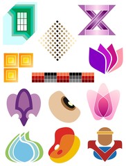 Assorted spot illustrations