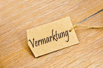 Vermarktung