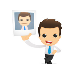 funny cartoon office worker