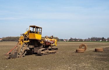 Grabenfr&auml;se - Drainagepflug - Dr&auml;nmaschine