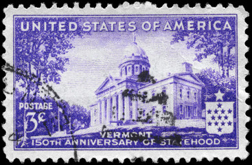 USA - CIRCA 1941 Vermont Statehood