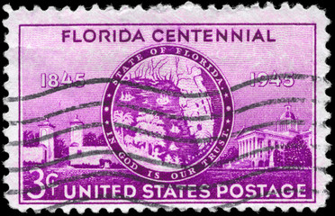 USA - CIRCA 1945 Florida Statehood