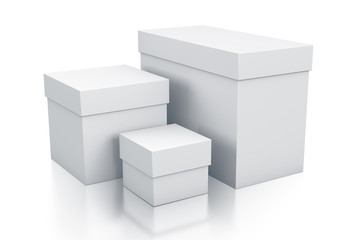 Various white boxes.